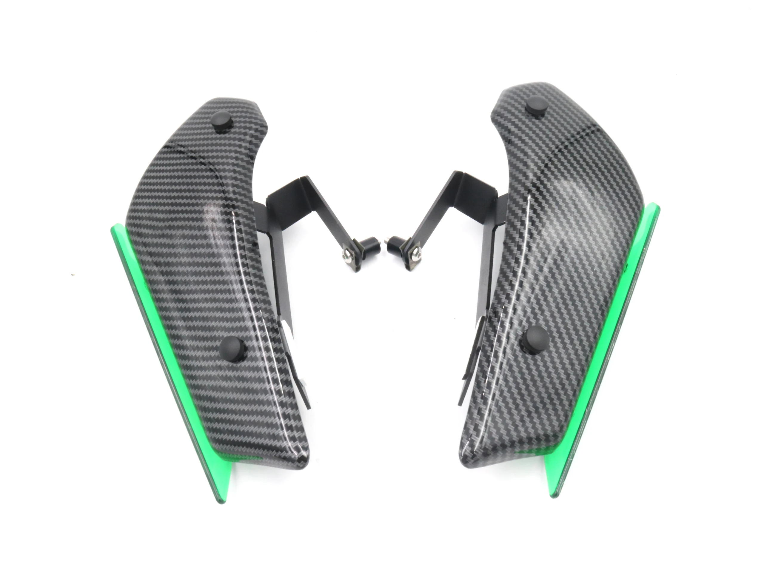 Motorcycle Carbon Fiber Paint Winglets  Windshield For Kawasaki  Ninja 400  Ninja400 enlarge