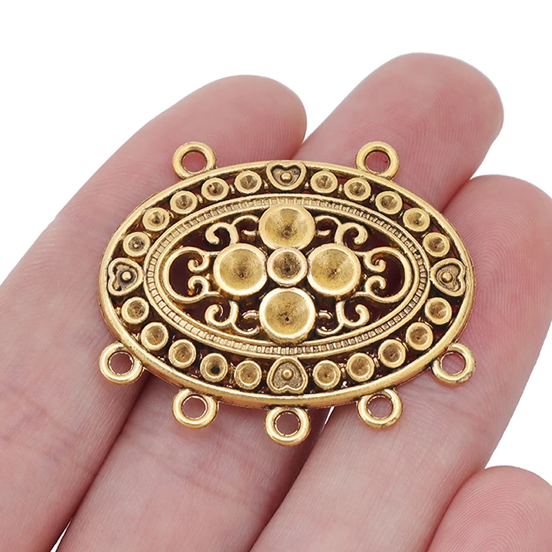 ZXZ 5 шт. Античное золото этнический Племенной богемный соединитель в стиле бохо