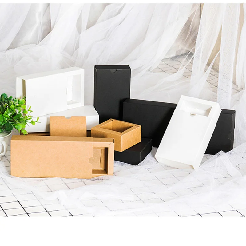 Ящик для ювелирных изделий крафт-бумага упаковка Подарочная коробка печать чая