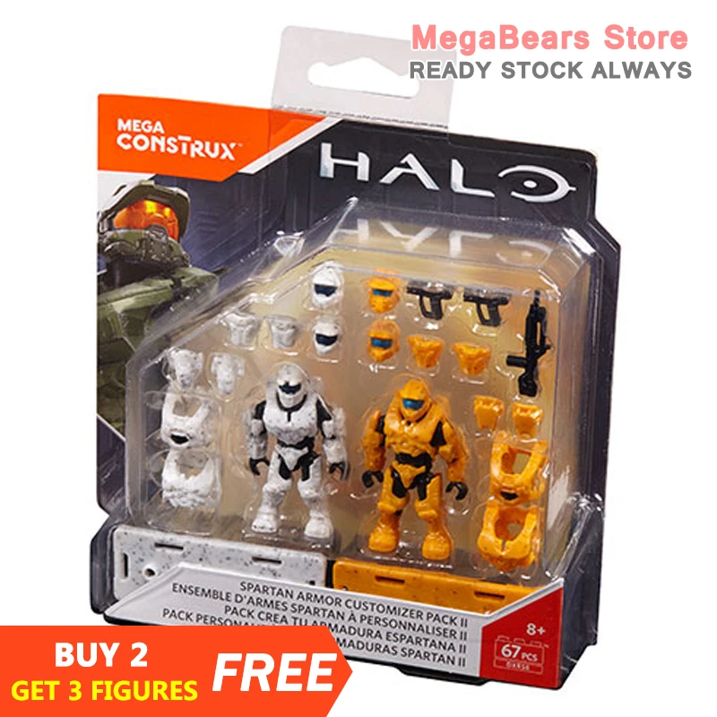 Mega Bloks Construx Halo DXR56 Spartan Armor Customizer Pack II строительные блоки игрушки|Игрушечные кубики|