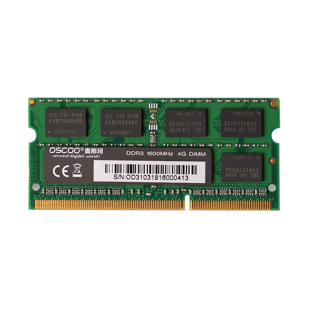 Ноутбук Оперативная память DDR3 4 ГБ 2 8 1600 МГц SO DIMM D OSCOO пожизненная
