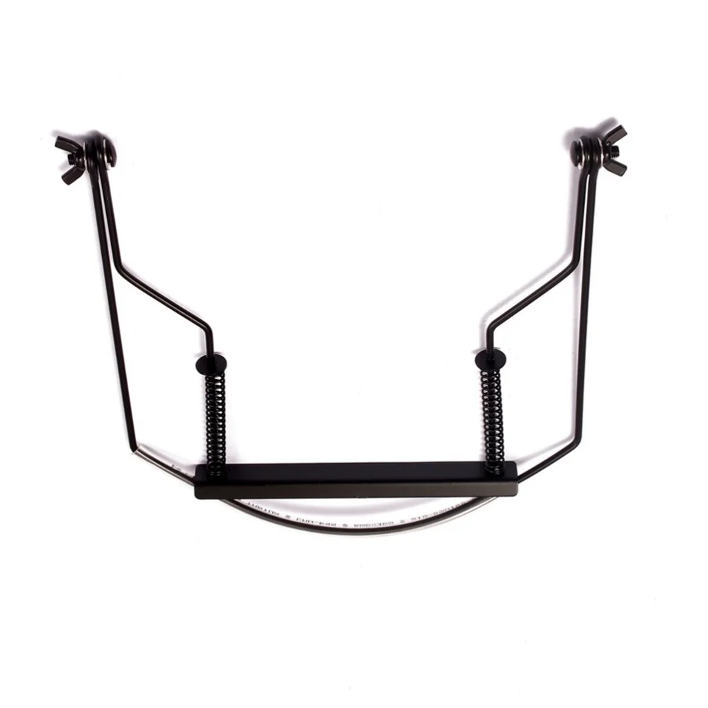 

10 Holes Harmonica Neck Holder Metal Frame Harp Rack Harmonica Model Mouth Accessory (Green)