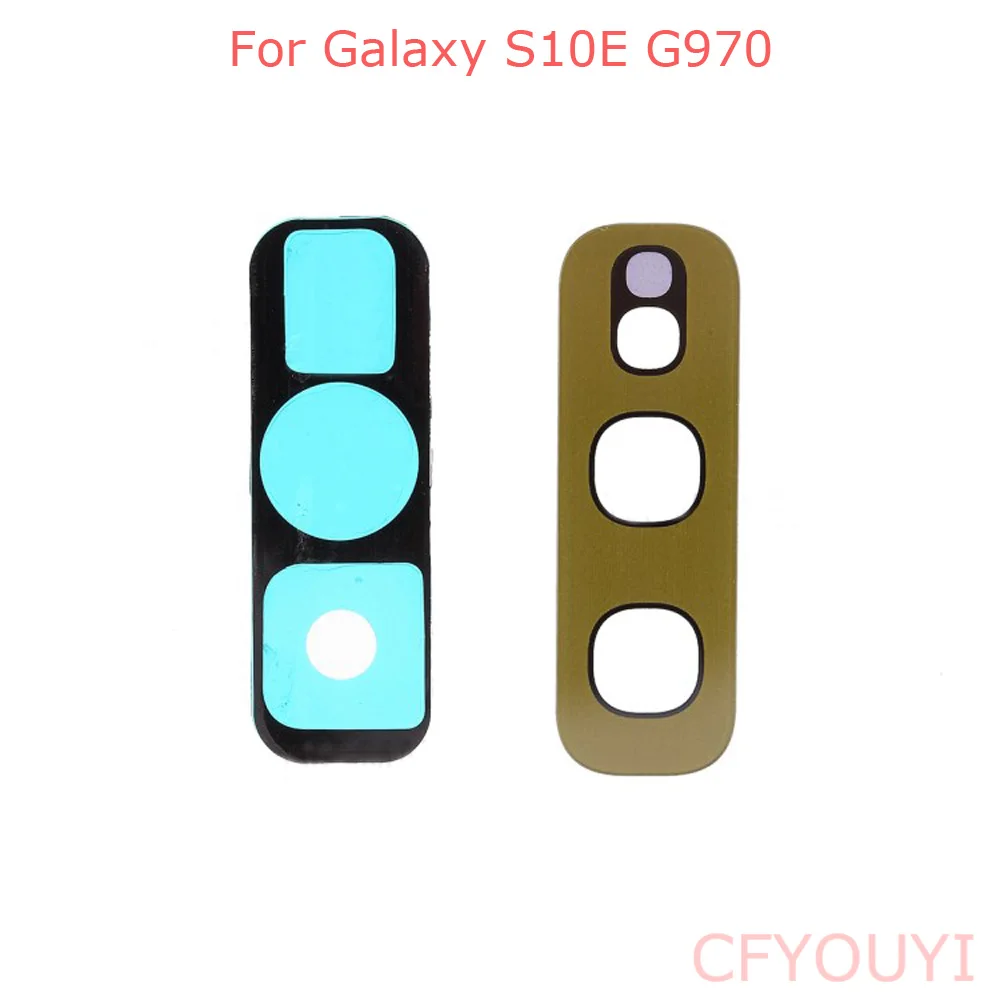 Для samsung Galaxy S10e G970 Задняя крышка объектива камеры стекло Лен запасная часть с клейкой наклейкой клей