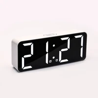 digital electronic alarm clock office battery modern bedside temperatur minimalist luminous calendar watch horloge bedroom decor