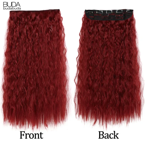 Синтетические вьющиеся волосы Budabudabuda 22 дюйма  светло-красные