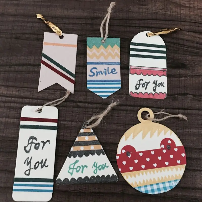 

Hanging Tag Metal Cutting Dies Stencil DIY Scrapbooking Album Stamp Paper Card Embossing Craft Decor