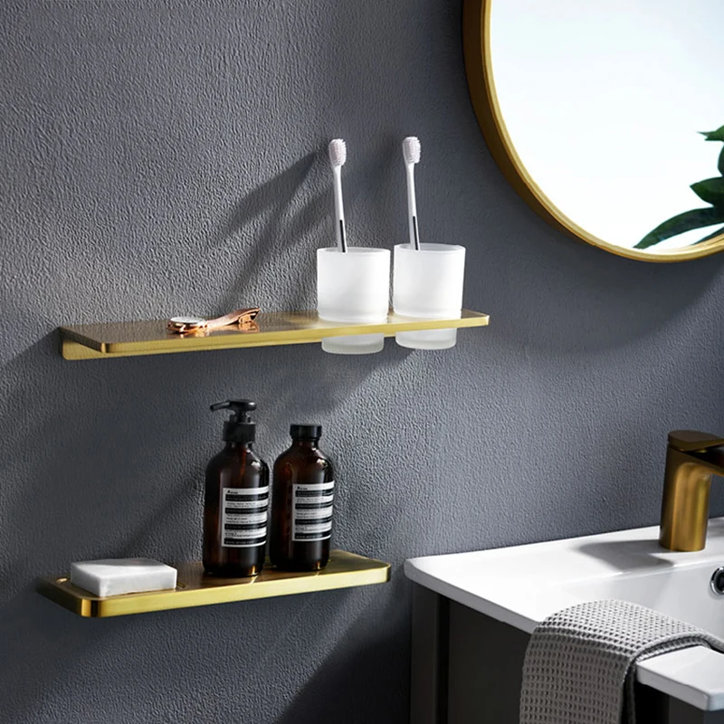 1 шт. полка для ванной комнаты из цельного цинкового сплава держатель шампуня