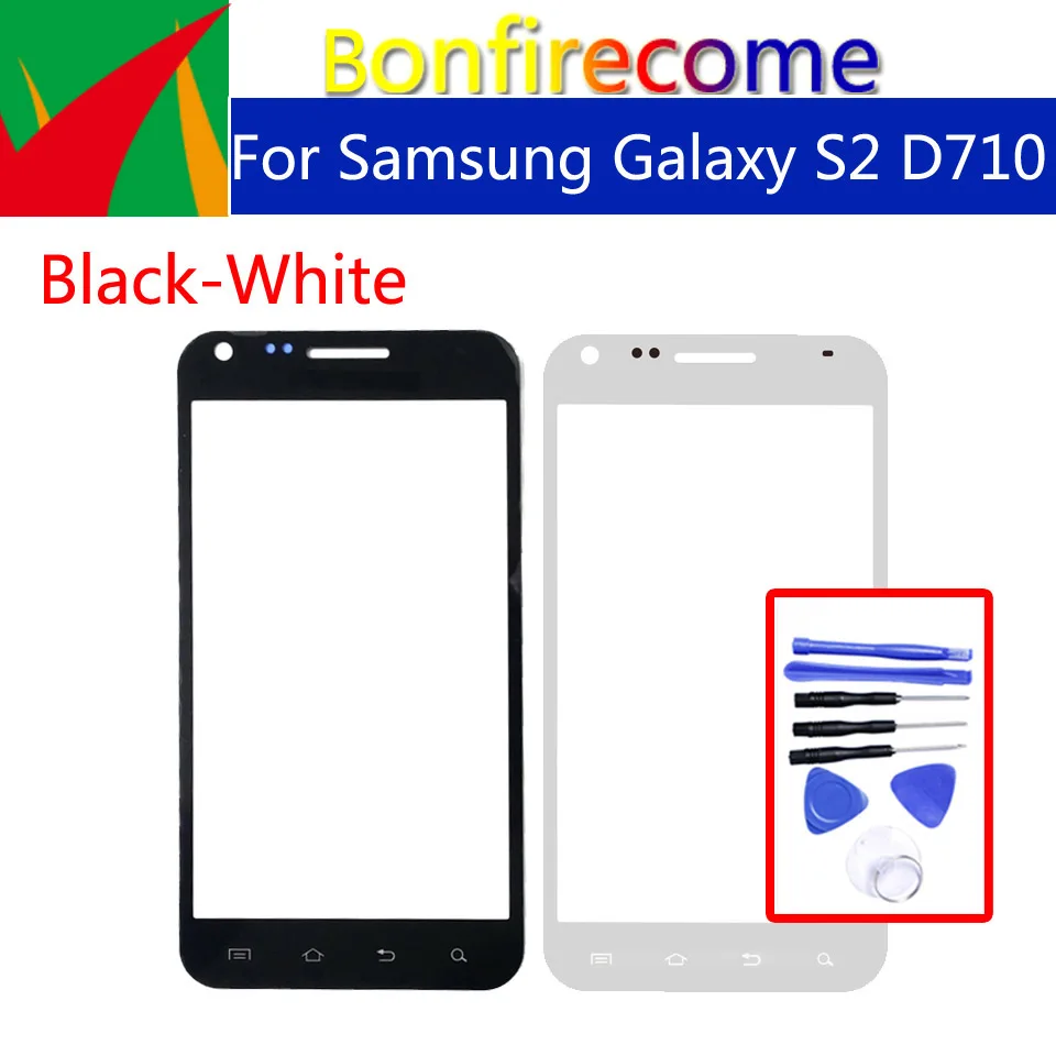 

Сенсорный экран D710 для Samsung Galaxy S II S2 Epic 4G D710, ЖК-дисплей, переднее внешнее стекло, сенсорный экран для замены объектива 4,27"