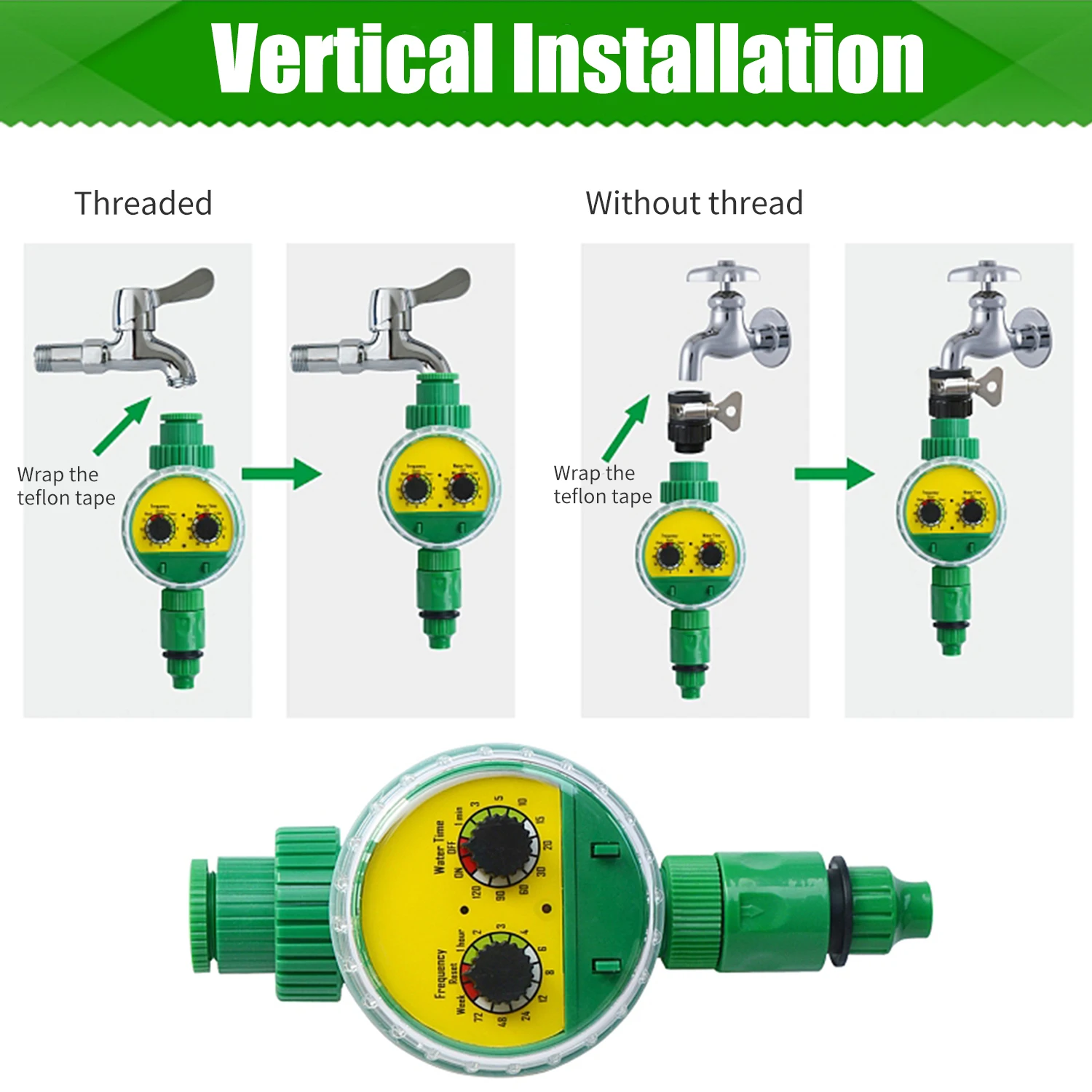 

Irrigation Water Timer Controller Garden Programmable Automatic Watering Timer Waterproof Water Faucet To Hose Timer