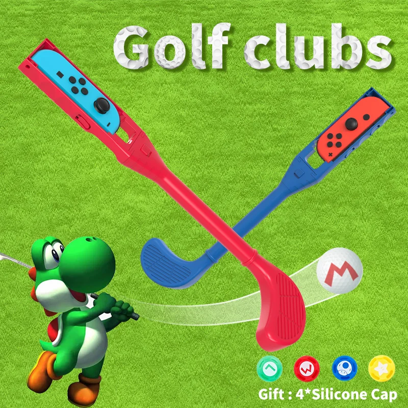 

2021 NEW Golf Clubs Grip for NS JoyCon Controller Handle Grips Game Components For Nintendo Switch Console Console Accessories
