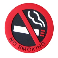 12pcs self adhesive no smoking sign cigarette logo car sticker station vehicle warning sign pvc decal
