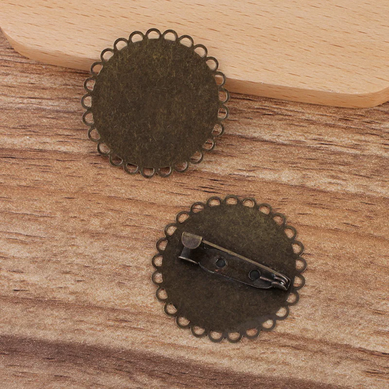 Мульти-Цвет основы для Броши Булавки задняя крышка с 35 мм плоский круглый клейкий