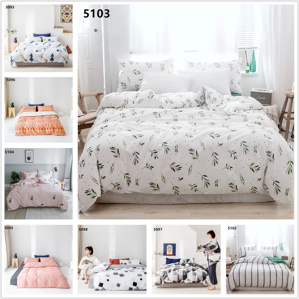 

Charming Bedding Sets with Quilt Cover and Pillowcase Cotton Twill Duvet Covers Set for Kids Bedroom Hotel Quality Home Decor