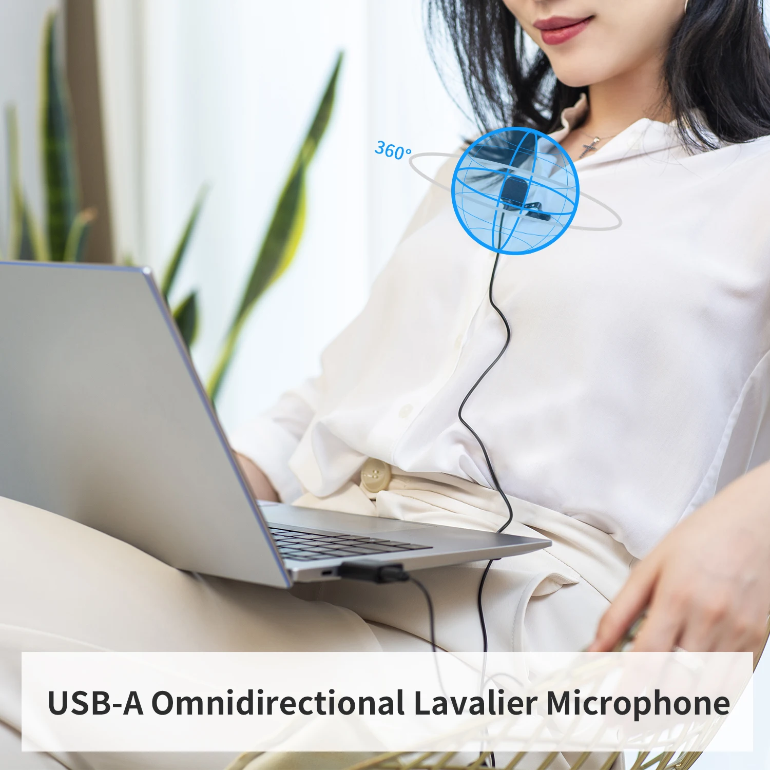 Петличный микрофон BOYA BY-LM40 4 м USB-микрофон для ПК прямых трансляций Youtube записи |