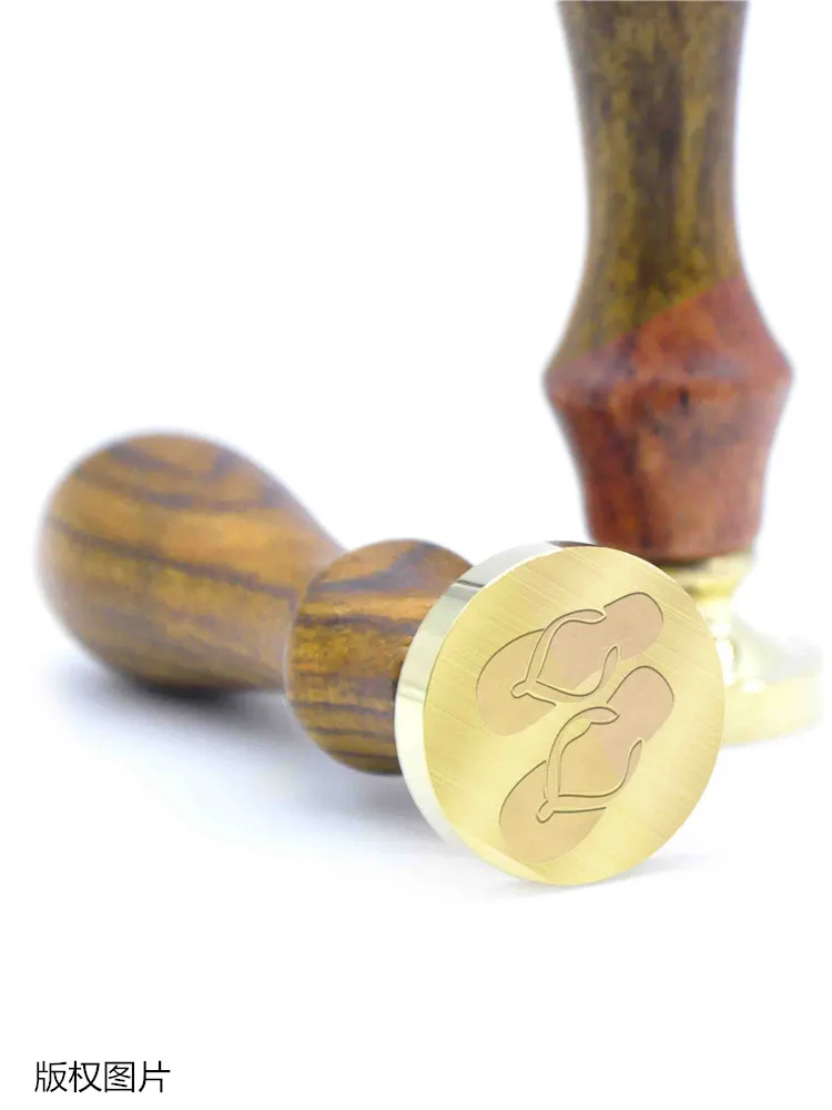 Пляжные тапочки с печатью из воска свадебный подарок печать B9 пользовательские