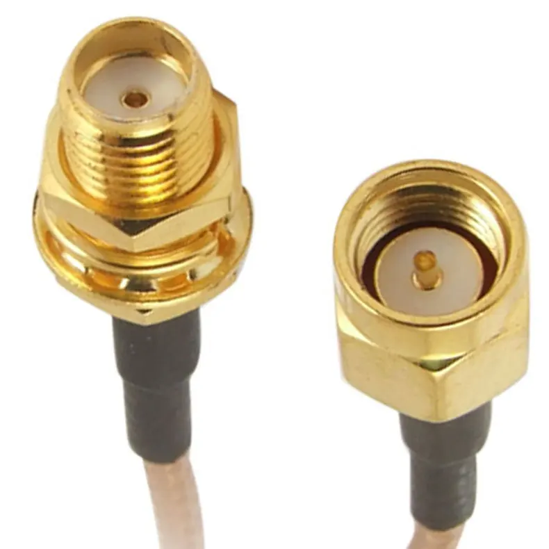 

2019 15CM SMA Male to SMA Female Nut Bulkhead Crimp RG316 Coax Cable Jumper Pigtail CSL88