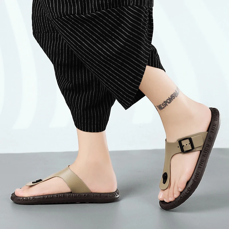 

Rubber Slippers Men's Sneaker For Men 2021 Sandal Man Summer Mules Sandals Beach Shoes Sport Men'S Shoe Flip Flops Brand