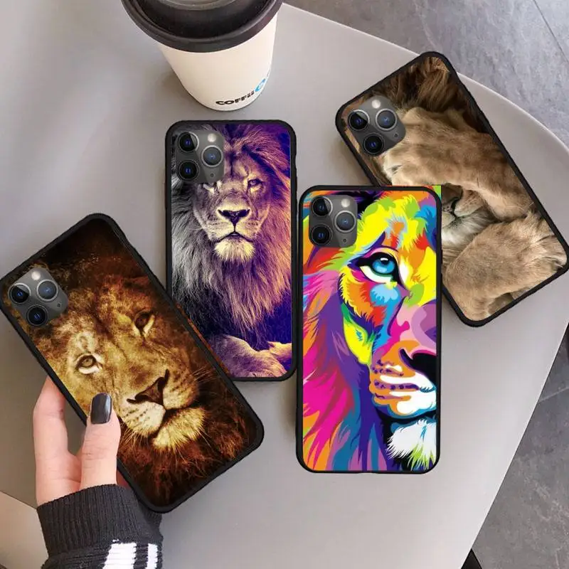 

Lion Alpha Male Phone Case for iPhone 11 12 pro XS MAX 8 7 6 6S Plus X 5S SE 2020 XR mini
