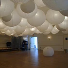 10 шт.лот 12 ''(30 см) Китайские бумажные лампы-фонарики, праздничные Свадебные вечерние шения, фиолетовыебелые фонари, аксессуары, Бесплатная доставка