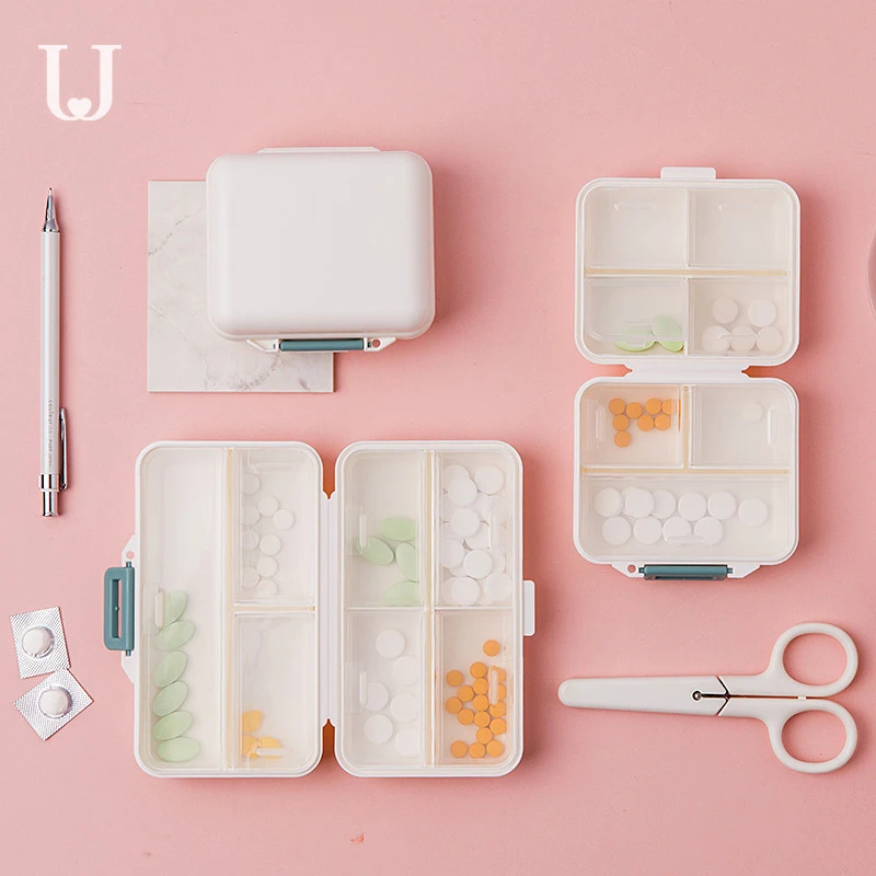 Чехол органайзер для таблеток высокое качество PP двойной герметичный