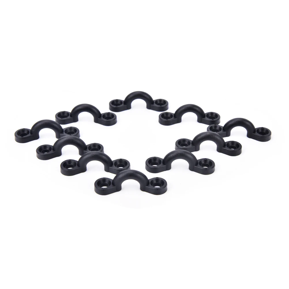 

10pcs Nylon Bungee Deck Loops Tie Down Pad Eye for Boat Kayak Deck Rigging Kit