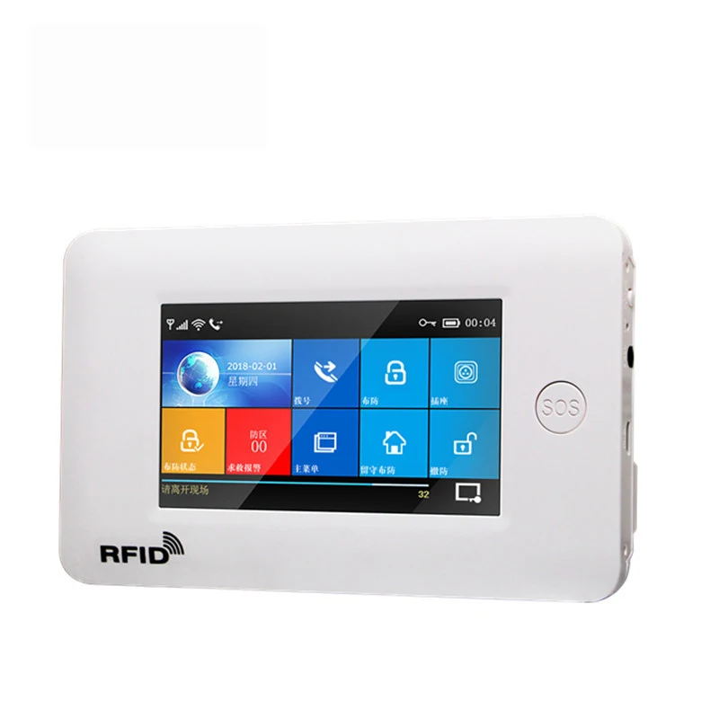 

Система сигнализации с поддержкой Wi-Fi и GSM, 4,3 дюйма, TFT, 2G, 3G, GPRS