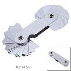 Измеритель радиуса из нержавеющей стали, 32 шт.компл. R7-14.5 A7C09, измеритель радиуса образца R с диапазоном лезвий 7-14,5 для промышленных измерений