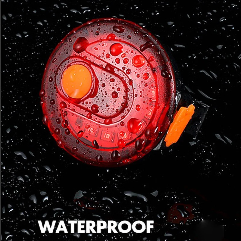 Новый водонепроницаемый светодиодный задний фонарь для велоспорта силиконовые