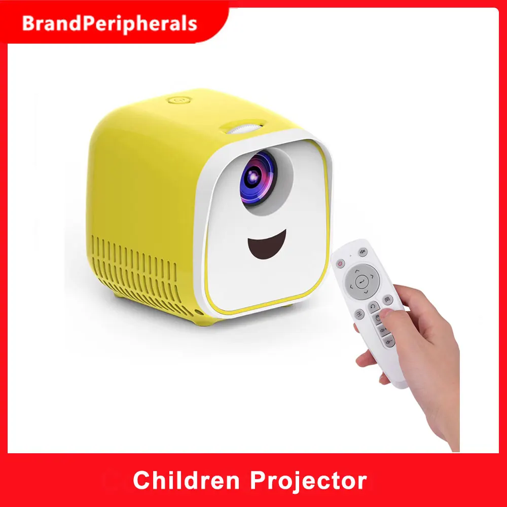 Новый мини проектор детский портативный 1000 лм микро видеопроектор 480x320p для всей