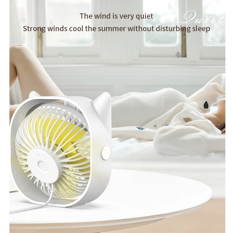 

Portable Creative Fan Usb Rechargeable Mini Pocket Fan Electric 3-Speed Adjustable Desktop Computer Battery Silent Fan Nice Pop