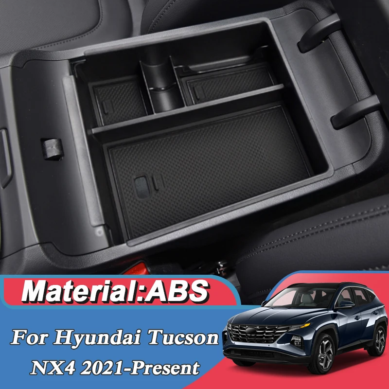 

Для Hyundai Tucson NX4 2021-2023 LHD Автомобильный Стайлинг центральной консоли подлокотник коробка для хранения аксессуары для автомобиля детский подл...