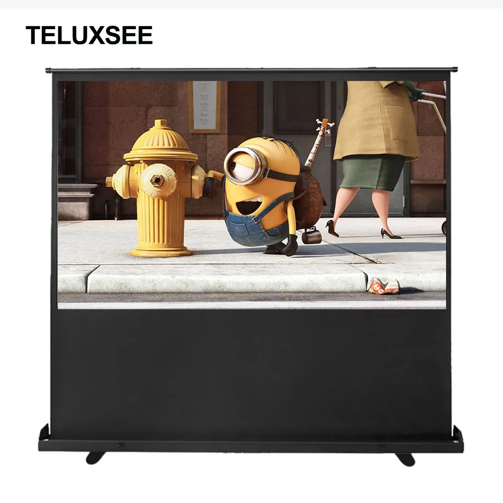 Моторизованный Электрический напольный передний проекционный экран TELUXSEE 110