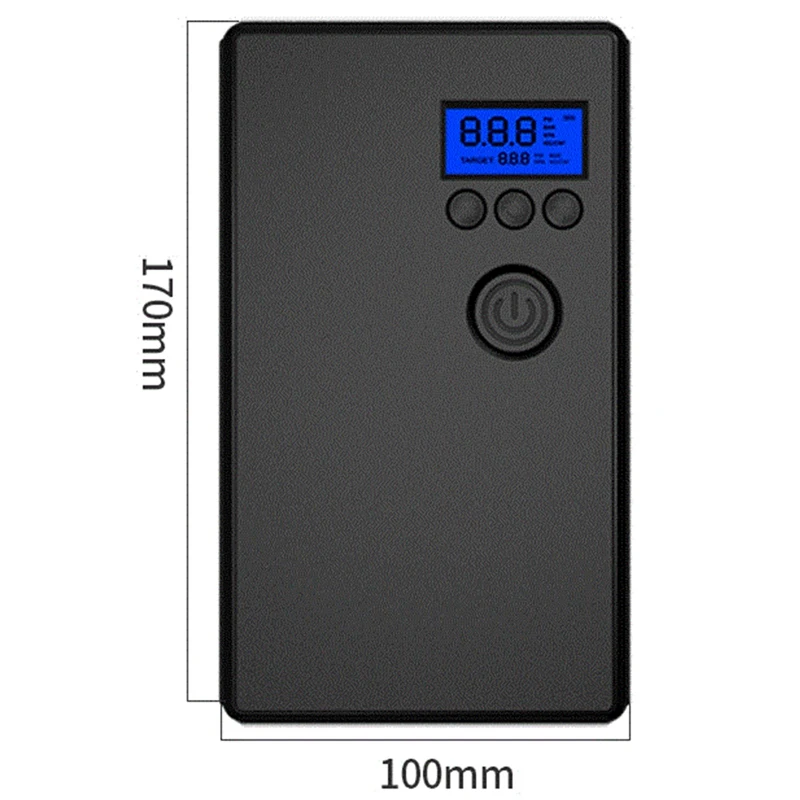 Precio Compresor De Aire Del Neumático De Coche Portátil De La Bomba Con Manómetro Digital Eléctrico Inalámbrico De La Bomba De Aire