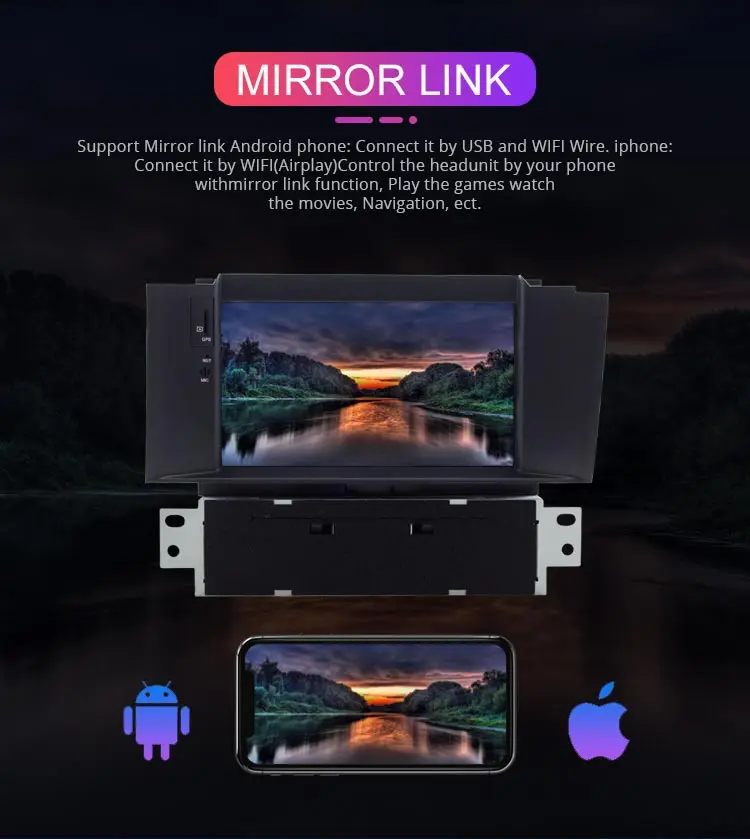 Besina Android 9,0 автомобильный dvd-плеер для Citroen C4 C4L DS4 Мультимедиа gps навигация wifi Octa 8 ядер 1 Din автомагнитола Авто Аудио