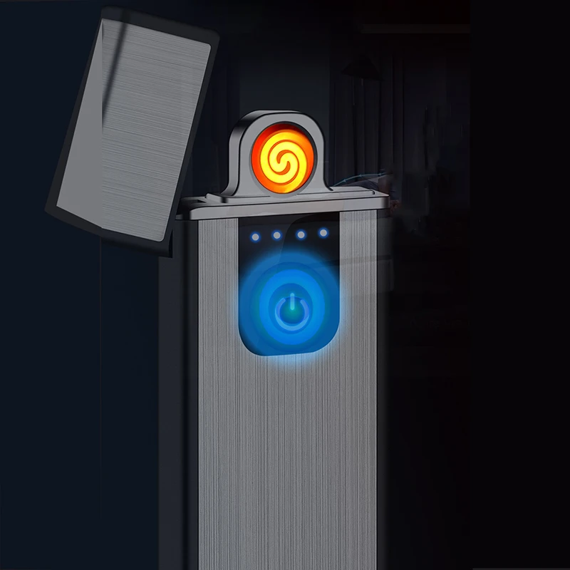 

Double-sided Heating Wire Metal Stain USB Recharge Lighters Smoking Electric Ciagr Cigarette Rechargeable Lighter Accessories