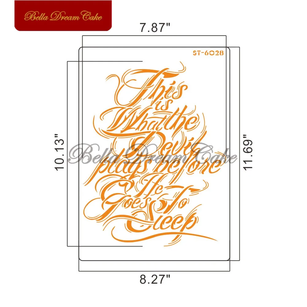 Настенный трафарет с надписью Good Sleep | Дом и сад