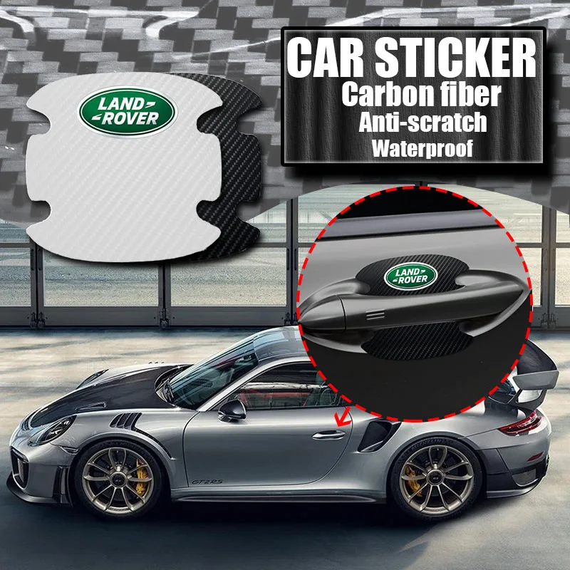 

Carbon Fiber Car Door Handle Anti-scratch Sticker Car Goods for Land Rover A9 Evoque Freelander LR4 LR2 L2 LF L319 L462 Evoque