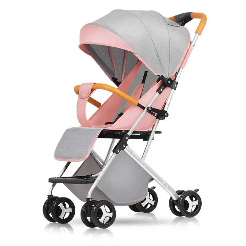

Lightweight Baby Stroller Folding Baby Stroller Travel Baby Carriage Umbrella Carts Can Sit and Lie Fourwheel Trolley 4.3kg