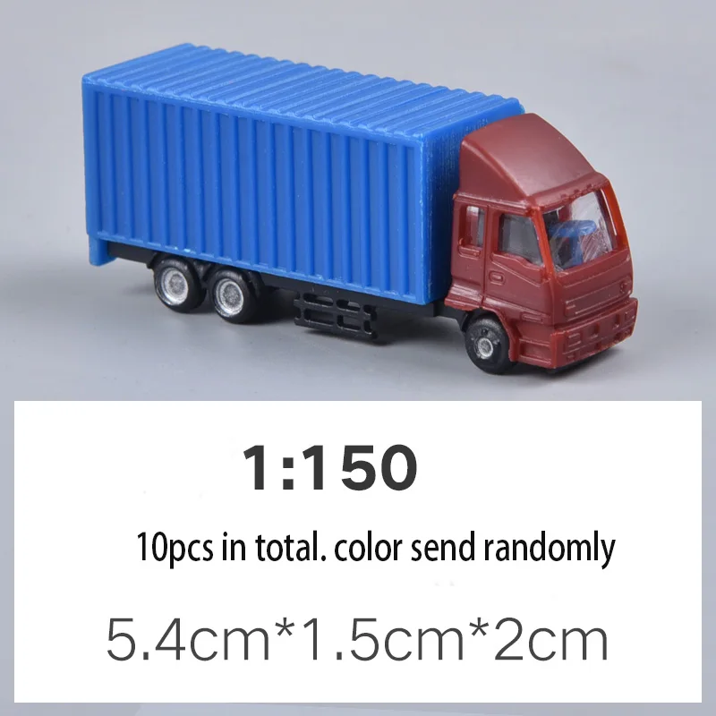 2 шт./10 шт./50 шт. модель автомобиля грузовик автобус 1: 75 1:100 1:150 1:200 строительство Поезд Макет Набор модель поезд Хо/ТТ/н масштаб железнодорожное моделирование - Цвет: 10x lorry 150 scale
