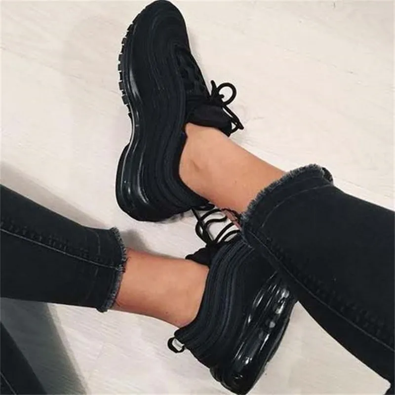 

Cushioning Casual Shoes Breathable Female Vulcanized ShoesWomen's Autumn Sneakers 2021 New Fashion Lace Up Woman Running Shoes