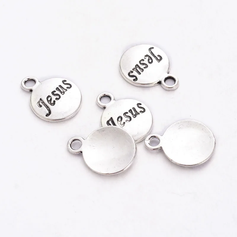 Смешанный посеребренный круглый кулон с буквами креативный DIY браслет ожерелье