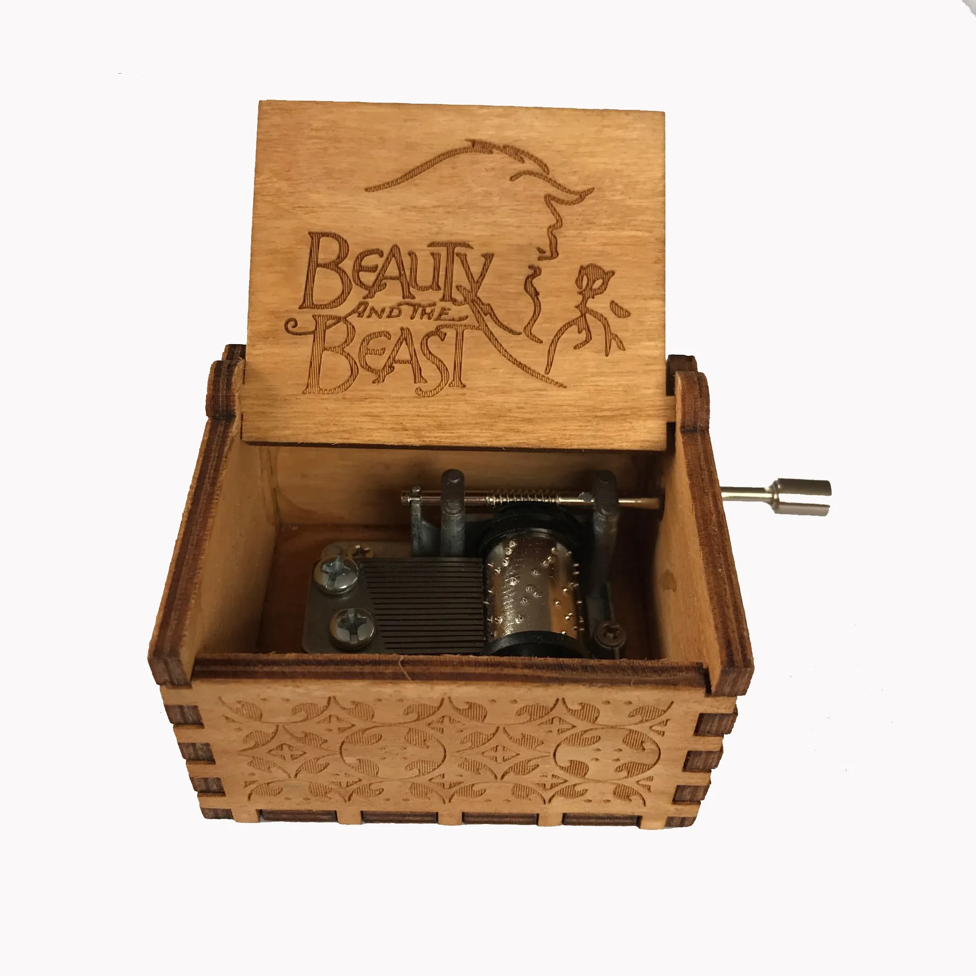 Beauty and the beast Новая музыкальная шкатулка Моана Игра престолов Звездные войны ручная тема музыка подарки на день рождения рождественские подарки - Цвет: Beauty and the beast