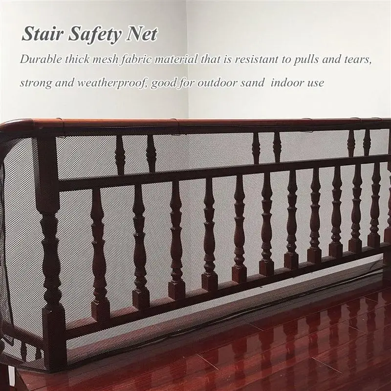 

Balcony Stairway Railing Net Baby Toddler Kids Banister Stair Net Protector