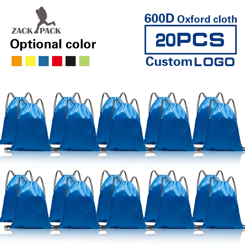 20 шт. водонепроницаемые Рюкзаки из ткани Оксфорд|Мешки с кулиской| |