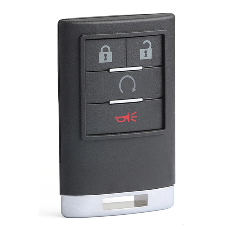 KEYECU 5 шт. ключ дистанционного управления без ключа для Cadillac CTS STS DTS 2008 2011 Fob 4 кнопки