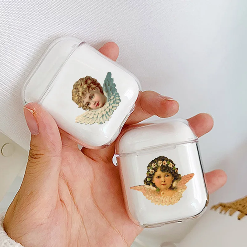 Смех жизнь ангелы Новинка Fundas мягкий наушник чехол для прозрачного Airpods чехол крышка Защитная, крышка беспроводные наушники чехол прозрачный