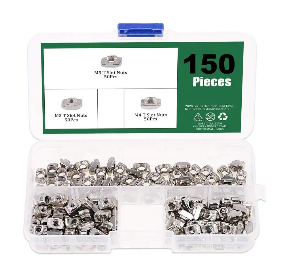 

Набор Т-образных крепежных головок M3 M4 M5, 200/160/150 шт.