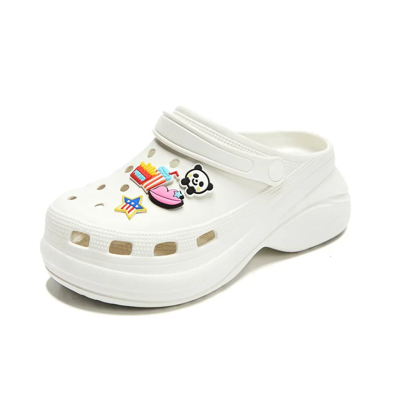 

Women Sandals Hole Shoes Non-slip Thick-soled Leisure Shoes Fashion Outdoor Casual Women Slippers EVA Female Big Size 36-41