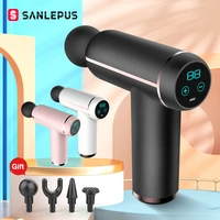 sanlepus lcd display muscle massage gun portable neck muscle massager pain therapy for body massage relaxation pain relief