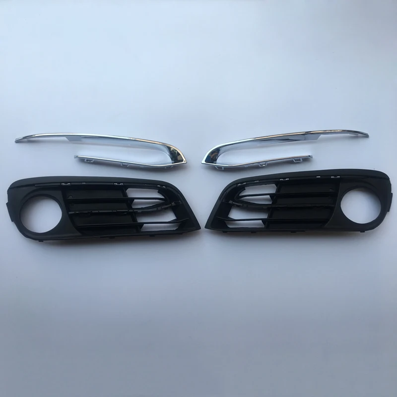 

Fog Light Cover Grille Bezels w/Chrome Trim For BMW 5 Series F10 F11 F18 520 523 525 530 535